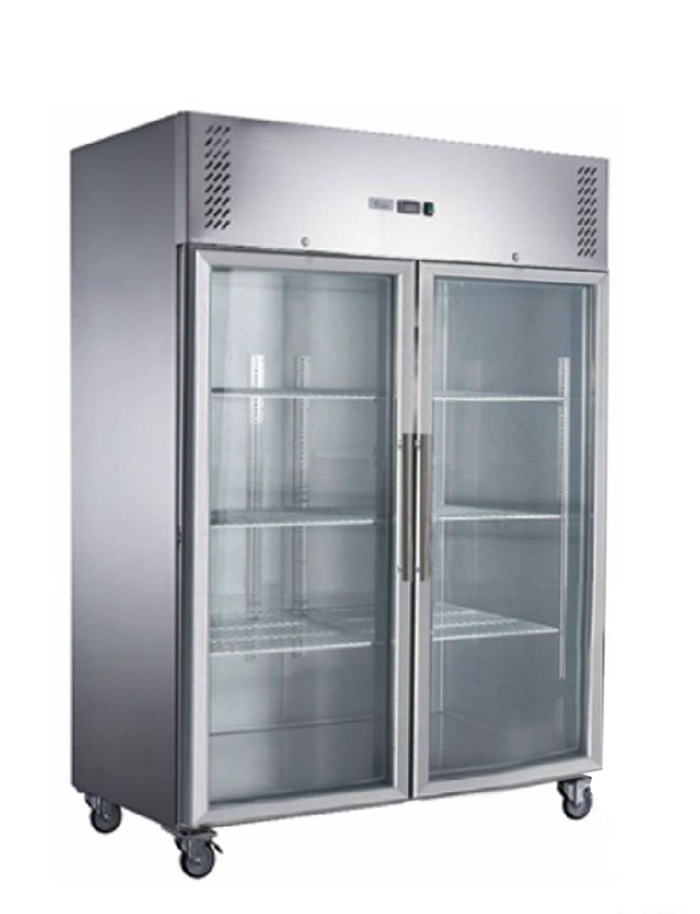 Double Glass Door Freezer