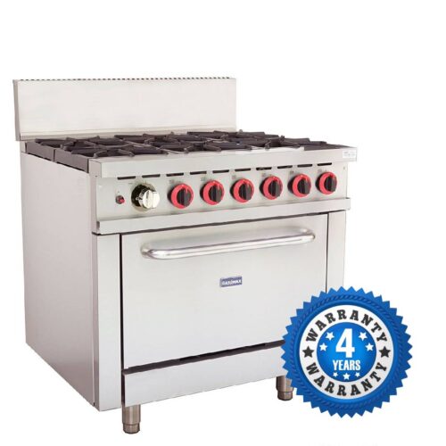 GBS6T Gasmax 6 Burner With Oven Flame Failure