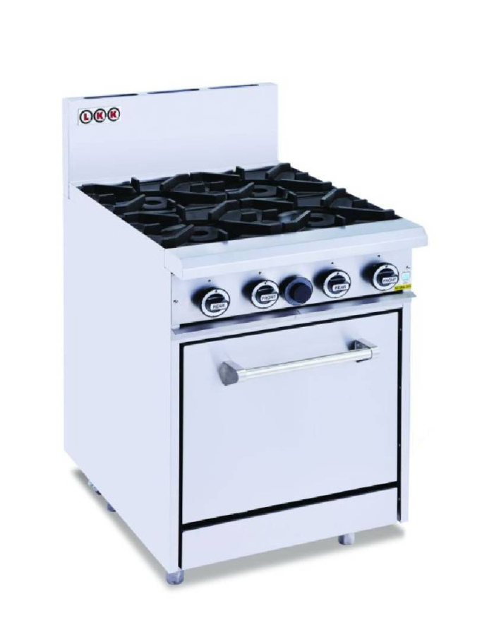 LKK Gas Four Burner Oven Range – LKKOB4D+O